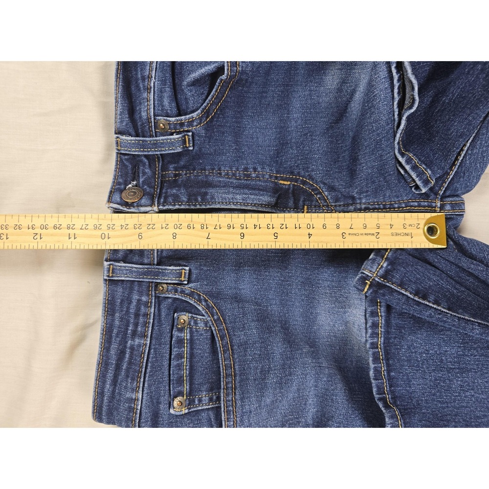 Levis 725 High Rise Bootcut Pants Womens 28 Blue Med Wash Stretch Jeans 28x30 - Picture 8 of 10